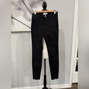 Frame Le High Skinny Black Jeans
